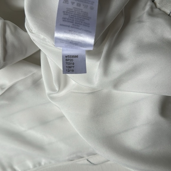 Ann Taylor white pinstripe front slit pencil skirt women’s 8 - Picture 10 of 10